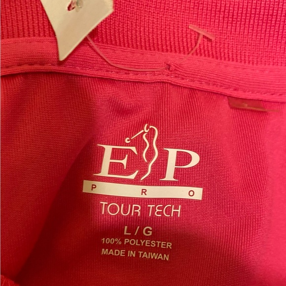 NWOT E.P. Pro - Tour Tech pink sleeveless stretch sport top, Size: L - Picture 5 of 6